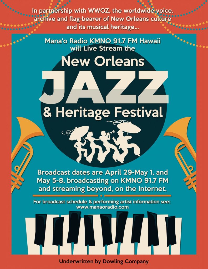 Mana'o Radio NOLA Jazz & Heritage Festival 2022